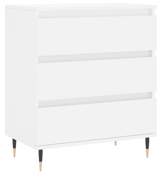 Komoda biela 60x35x70 cm spracované drevo