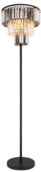 Globo 15695S - Stojacia lampa NAXIS 3xE27/40W/230V pr. 40 cm čierna
