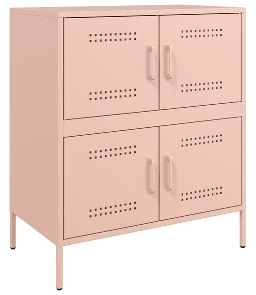 Komoda ružová 68x39x79 cm oceľ