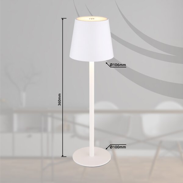 Globo 58438W - LED Stmievateľná dotyková vonkajšia lampa VANNIE LED/3W/3,7V IP44