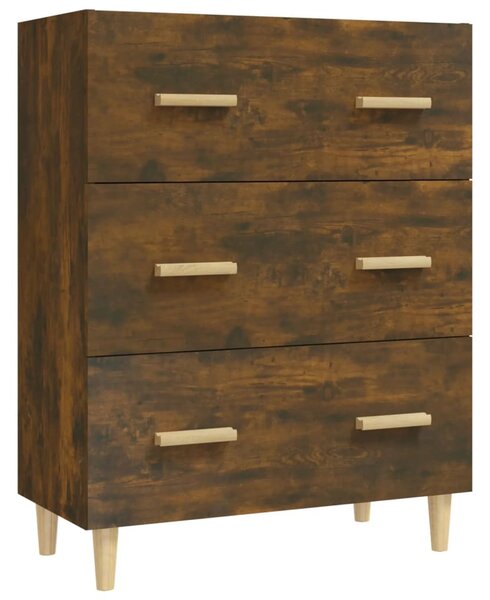 Komoda dymový dub 70x34x90 cm spracované drevo