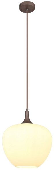 Globo 15548H1C - Luster na lanku MAXY 1xE27/60W/230V biela/hnedá