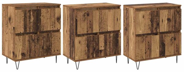 Komody 3 pcs Staré drevo