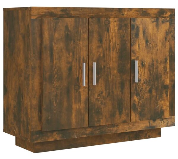Komoda dymový dub 92x35x75 cm spracované drevo