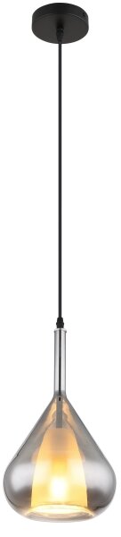 Globo 15542 - Luster na lanku GEEKY 1xE27/60W/230V pr. 20 cm čierna