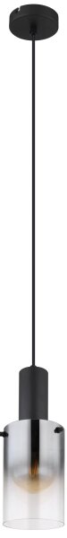 Globo 15907H - Luster na lanku FLORENTINA 1xE27/40W/230V pr. 12,5 cm čierna