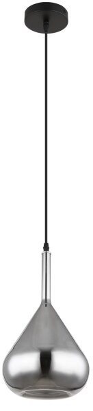 Globo 15542 - Luster na lanku GEEKY 1xE27/60W/230V pr. 20 cm čierna
