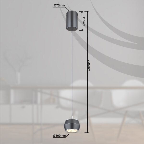 Globo 15209 - LED Luster na lanku MARTHY LED/6W/230V