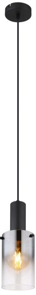 Globo 15907H - Luster na lanku FLORENTINA 1xE27/40W/230V pr. 12,5 cm čierna