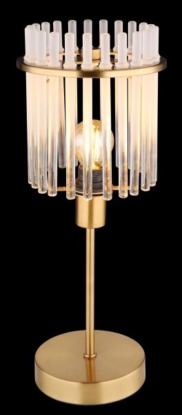 Globo 15698TM - Stolná lampa GORLEY 1xE14/40W/230V pr. 15 cm zlatá