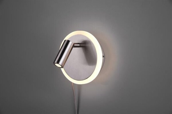 TRIO 229210207 Jordan Nástenné svietidlo 150mm LED 1X5W/550lm 3000K Matný nerez