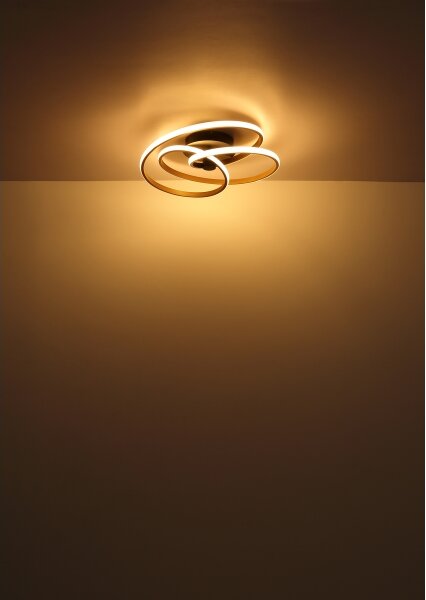 Globo 67183-40G - LED Prisadený luster GLYXAR LED/40W/230V zlatá/čierna