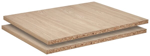 SADA VKLADACÍCH POLÍC, farba duba, 42,4/1,8/55,1 cm Hom`in - Skrine