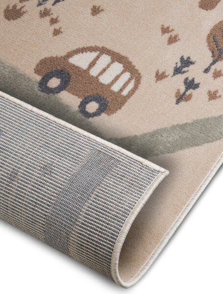 Hanse Home , Detský koberček Adventures 105972 Cream Brown Grey, 120x170, béžová, detská izba
