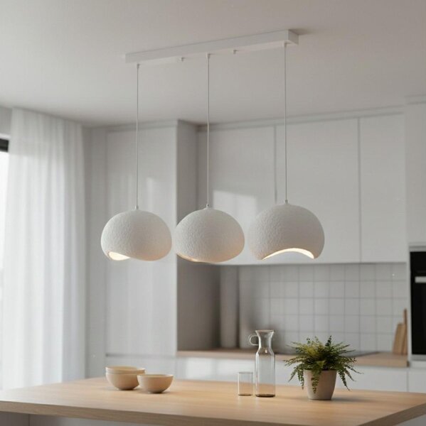 Brilagi - Závesný luster na lanku WABI SABI 3xE27/40W/230V biela