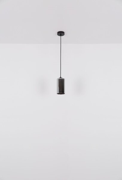 Globo 21002H - Luster na lanku OLLY 1xE27/25W/230V pr. 11 cm čierna