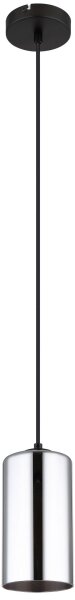 Globo 21002H - Luster na lanku OLLY 1xE27/25W/230V pr. 11 cm čierna