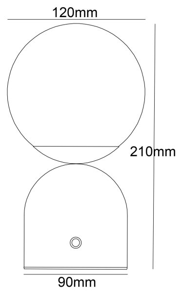 Globo 21006S - LED Stmievateľná dotyková stolná lampa JULSY LED/2,5W/3,7V čierna