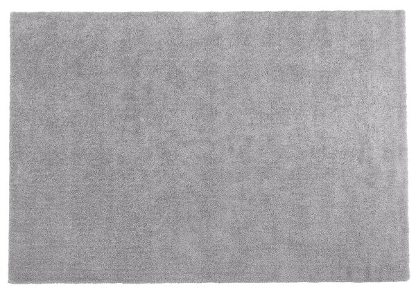 Koberec svetlosivý 140 x 200 cm moderný všívaný strojom obdĺžnikový huňatý s vysokým vlasom
