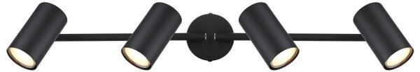 Globo 57914-4 - Bodové svietidlo ALLVI 4xGU10/25W/230V čierna