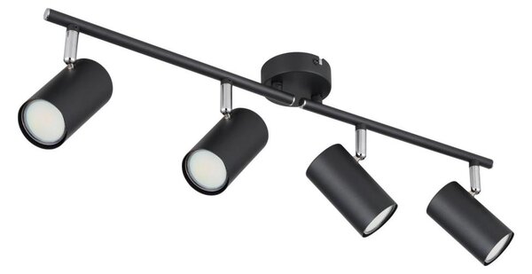 Globo 57914-4 - Bodové svietidlo ALLVI 4xGU10/25W/230V čierna