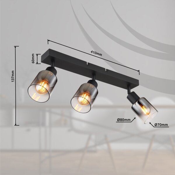 Globo 54308-3 - Bodové svietidlo HUBERTUS 3xE14/40W/230V