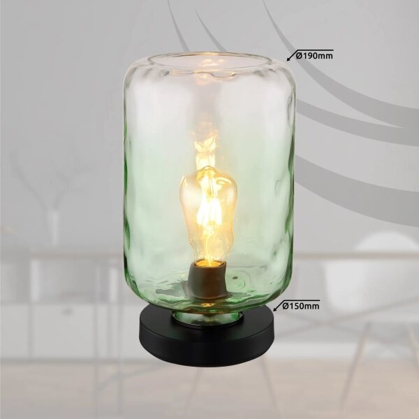 Globo 16046TG - Stolná lampa DARINA 1xE27/60W/230V zelená