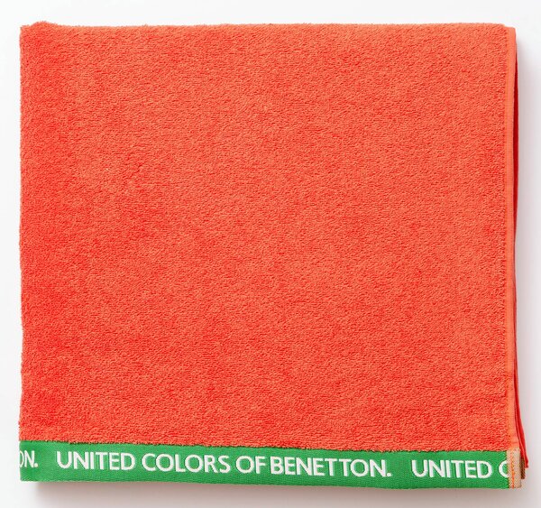 United Colors of Benetton Plážová osuška Benetton 90x160 cm / 100 vlna Velúr / červená