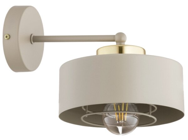 Brilagi - Nástenná lampa SPRING 1xE27/60W/230V béžová/zlatá