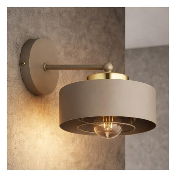 Brilagi - Nástenná lampa SPRING 1xE27/60W/230V béžová/zlatá