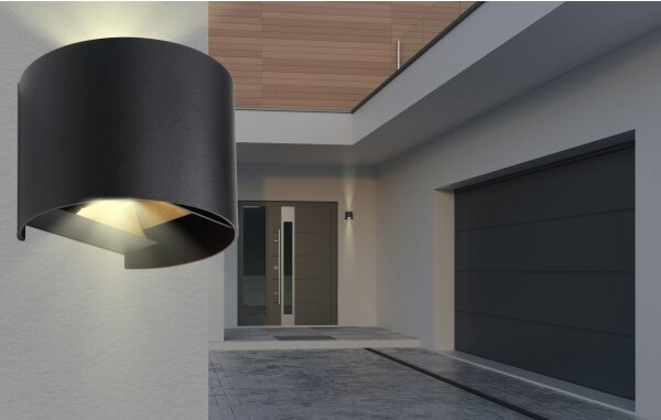 Globo 34168RB - LED Vonkajšie nástenné svietidlo VERONIKA 2xLED/3W/230V IP44 čierna