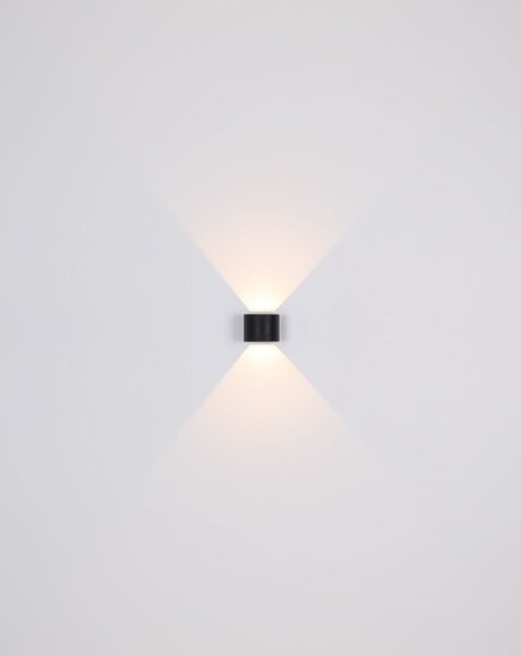 Globo 34168RB - LED Vonkajšie nástenné svietidlo VERONIKA 2xLED/3W/230V IP44 čierna