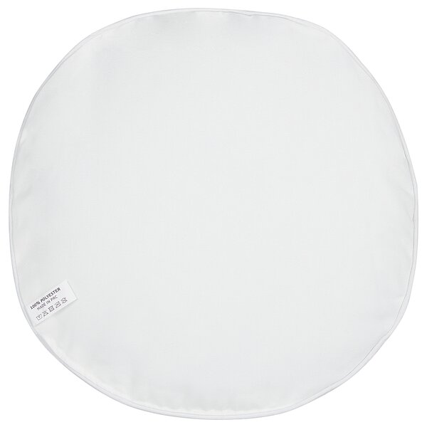 Sada 2 záhradných vankúšov ružová polyester geometrický vzor ⌀ 40 cm okrúhla moderný štýl vonkajšia terasa vodoodolná