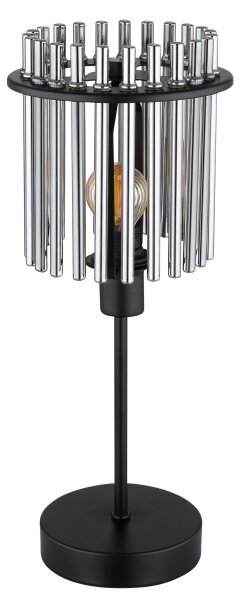 Globo 15698T - Stolná lampa GORLEY 1xE14/40W/230V pr. 15 cm čierna