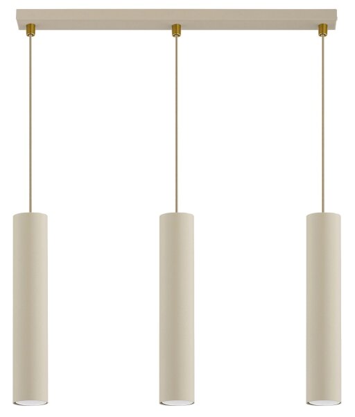 Brilagi - Luster na lanku TUBE 3xGU10/15W/230V béžová/zlatá