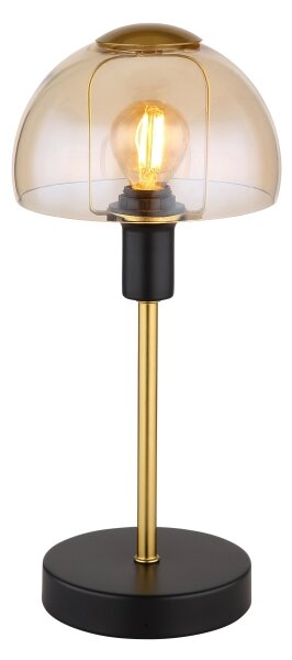 Globo 21914A - Stolná lampa KOKKINI 1xE14/25W/230V čierna/zlatá