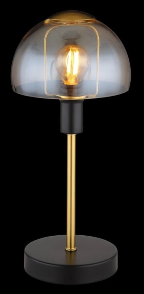 Globo 21914A - Stolná lampa KOKKINI 1xE14/25W/230V čierna/zlatá