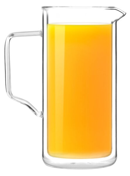 Dvojstenný džbán z borosilikátového skla Vialli Design, 1 l