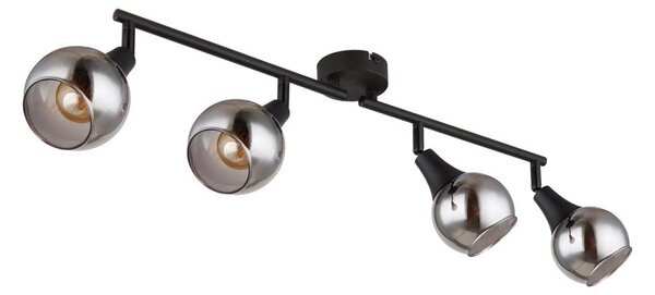 Globo 57904-4 - Bodové svietidlo GLYPTAR 4xE14/40W/230V čierna