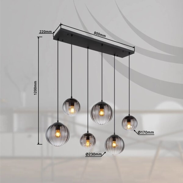 Globo 15216-6 - Luster na lanku DALLERTA 6xE27/60W/230V