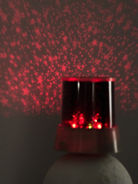 Sinsay - Rotačný LED RGB projektor hviezd - béžová