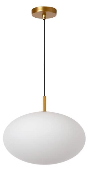 LUCIDE 21430/30/61 ELYSEE závesné svietidlo D300mm 1xE27 mosadzná, opálová