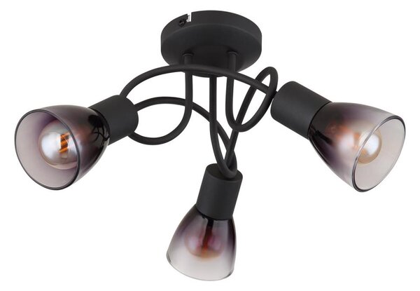 Globo 54312-3D - Prisadený luster SATELLA 3xE14/25W/230V čierna