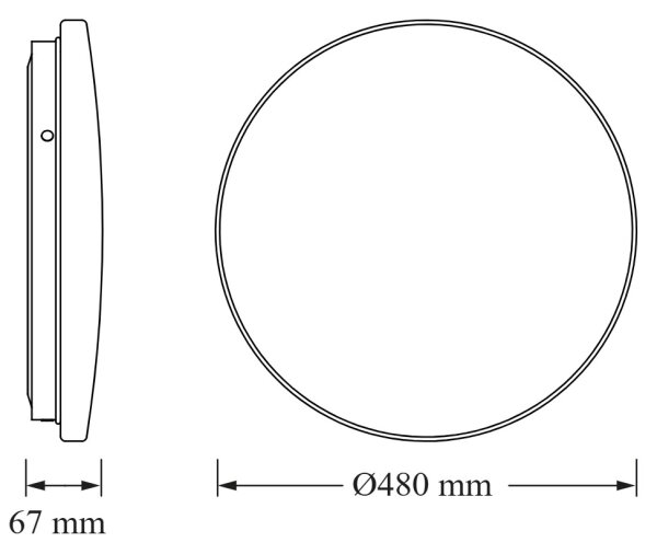 Osram - LED stropné svietidlo CEILING ROUND LED/36W/230V 6500K pr. 48 cm biele