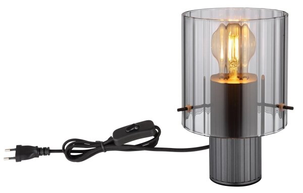 Globo 15904TS - Stolná lampa TULIVAR 1xE27/40W/230V pr. 14 cm šedá