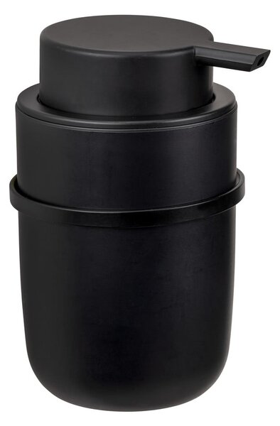 Čierny samodržiaci plastový dávkovač mydla 0.25 l Carpino - Wenko