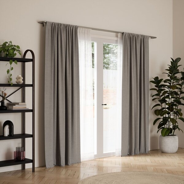 Oceľová roztiahnuteľná dvojitá garniža 76 - 213 cm Twilight – Umbra