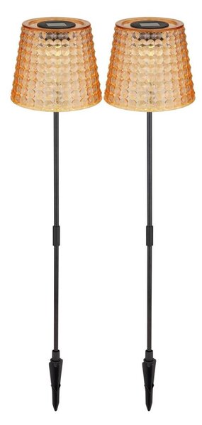 Globo 36635-2A - SADA 2x LED Solárne svietidlo SOLAR LED/0,06W/3V IP44 oranžová