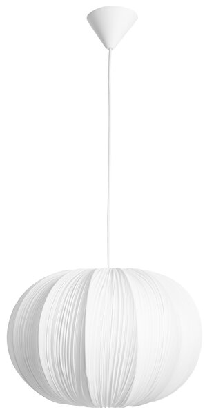 Závesná lampa biele látkové bavlnené tienidlo moderný dizajn osvetlenie do obývacej izby