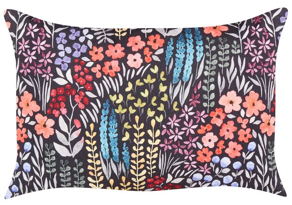 Sada 2 vonkajších vankúšov viacfarebná polyester 40 x 60 cm obdĺžniková kvetinový vzor dekoračný vankúš záhrada terasa